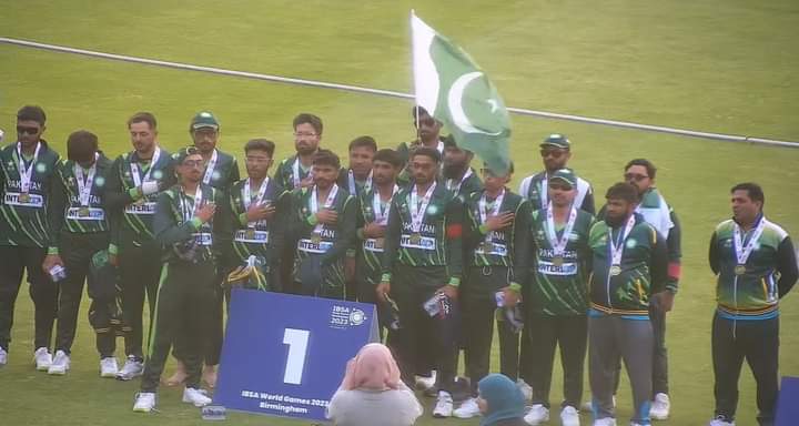 Pakistan's men's team won the gold medal in the cricket