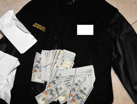 Federal investigators allege they found money stuffed in Menendez's jackets when they executed a search warrant in June 2022.