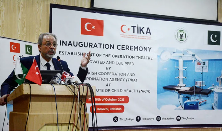 TIKA opens an operating room at Pakistan’s largest children’s hospital.