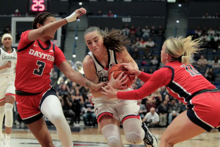 UConn women’s basketball beats Dayton to start the season.