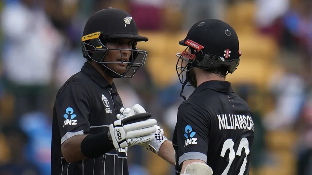 Match Facts: Rachin Ravindra follows Sachin as New Zealand's WC total stands at its highest.