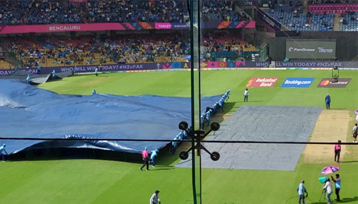 New Zealand vs. Pakistan World Cup 2023: Covers off in Bengaluru, next update at 6:00 PM.