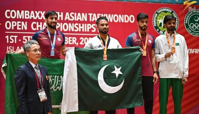 Pakistan wins the 5th Asian Taekwondo Open Championship 2023.