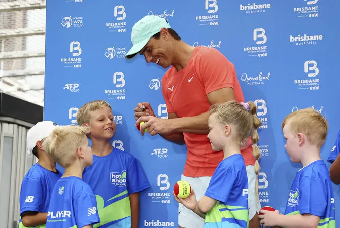 Rafael Nadal made a “very nice comeback draw” in the Brisbane tournament