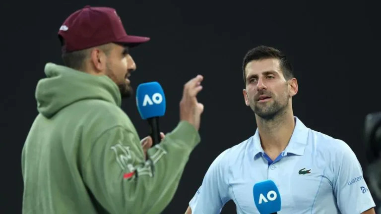 Novak Djokovic breaks Taylor Fritz at the Australian Open after saving 15 break points