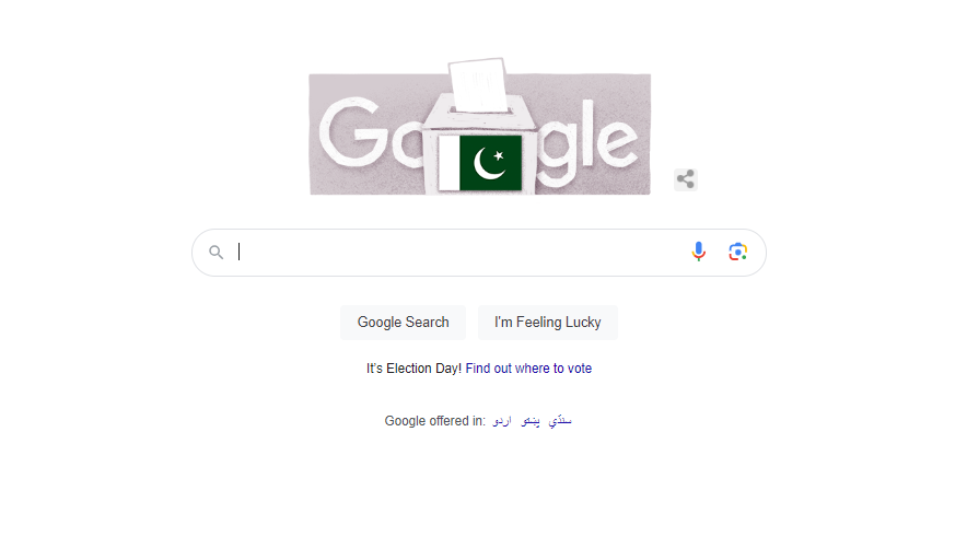 Google highlights Pakistan's general election 2024 with a special Doodle