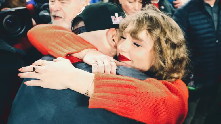 A strange marriage proposal is made to Taylor Swift and Travis Kelce just before Super Bowl LVIII.