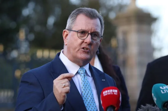 Sir Jeffrey Donaldson steps down as leader of the DUP