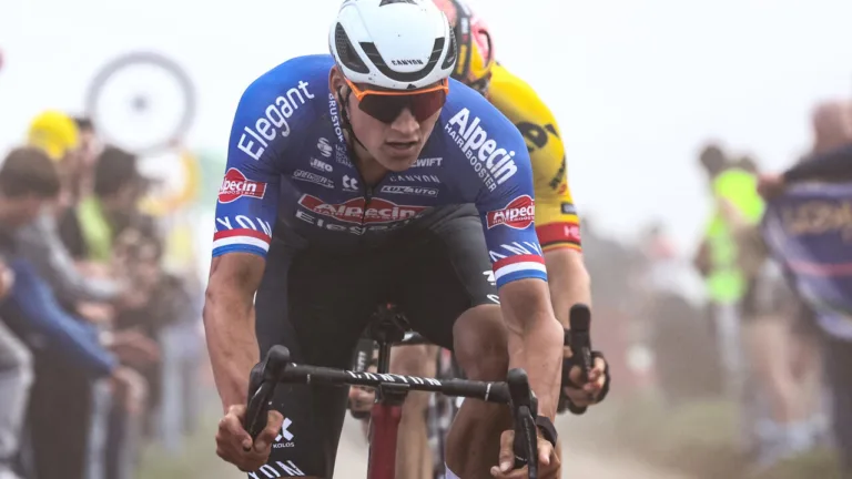 A Paris-Roubaix supporter will cap Mathieu van der Poel’s wheels
