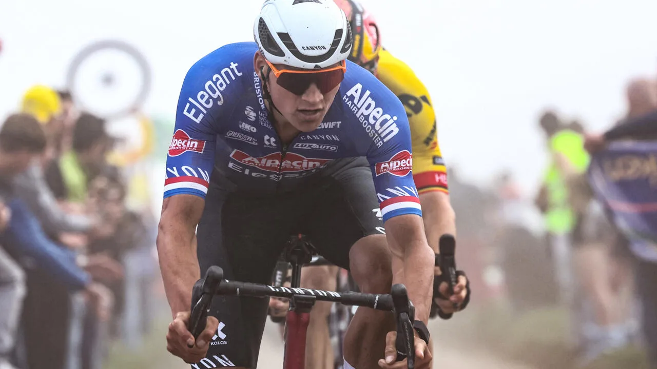 A Paris-Roubaix supporter will cap Mathieu van der Poel's wheels